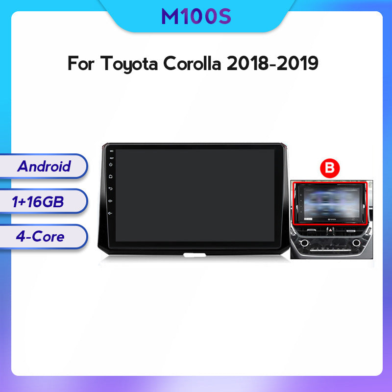 Suitable for Toyota Corolla auris 18-19 Android large-screen central control car navigation screen 8 + 128G