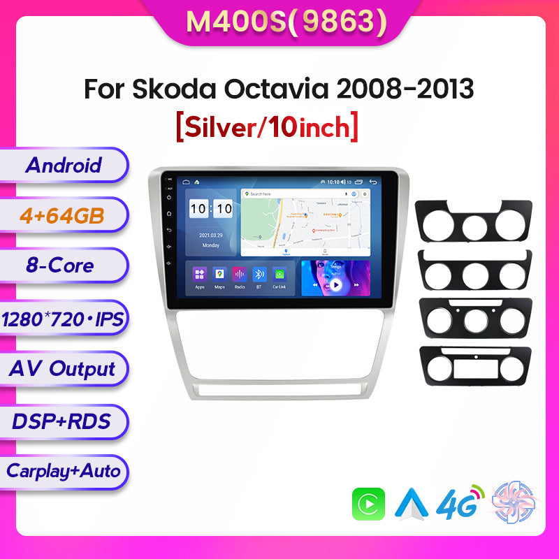 Suitable for skoda octavia android large screen car navigation wireless carplay