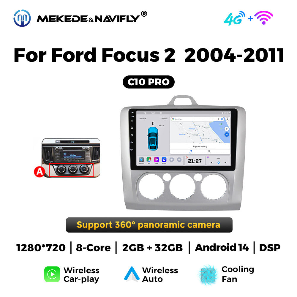 Suitable for Ford Old Focus 04-11 Android large screen central control car navigation radio screen Carplay