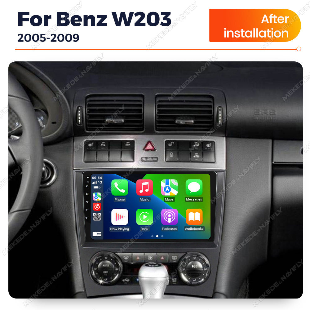 Applicable to Mercedes-Benz W203 2005-2009 Android Car GPS Navigation MP5 Bluetooth Player Carplay