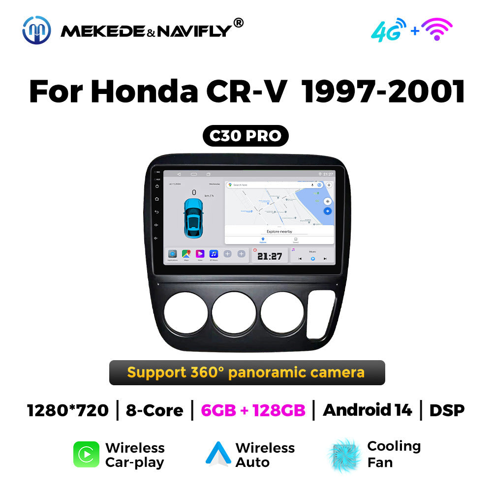 Applicable to Honda CRV 97-01 Android large-screen central control car navigation radio screen