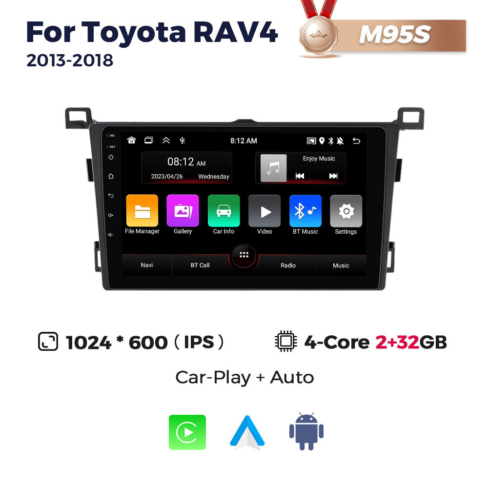 Suitable for 2013-2018 toyota rav4/rav4 prime android head units with wireless carplay (fang yi tong compatible)