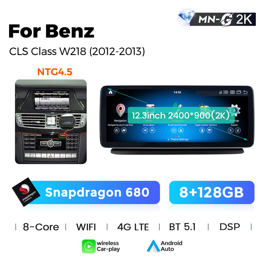 Applicable to Mercedes-Benz CLS W218 2011-2017 Android large screen central control car navigation Bluetooth Carplay