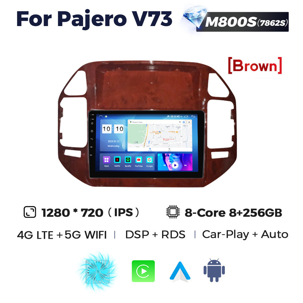Suitable for mitsubishi pajero pajero v73 car central control large screen gps navigator wireless carplay