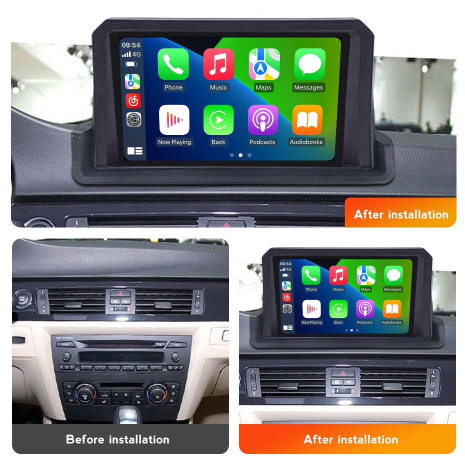 Compatible with BMW 3 Series E90, E91, E92 Android large screen, central control in-car navigation radio, 256G screen