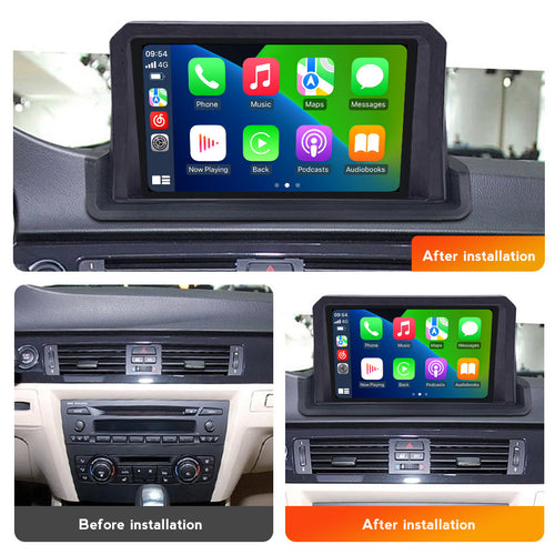 Compatible with BMW 3 Series E90, E91, E92 Android large screen, central control in-car navigation radio, 256G screen