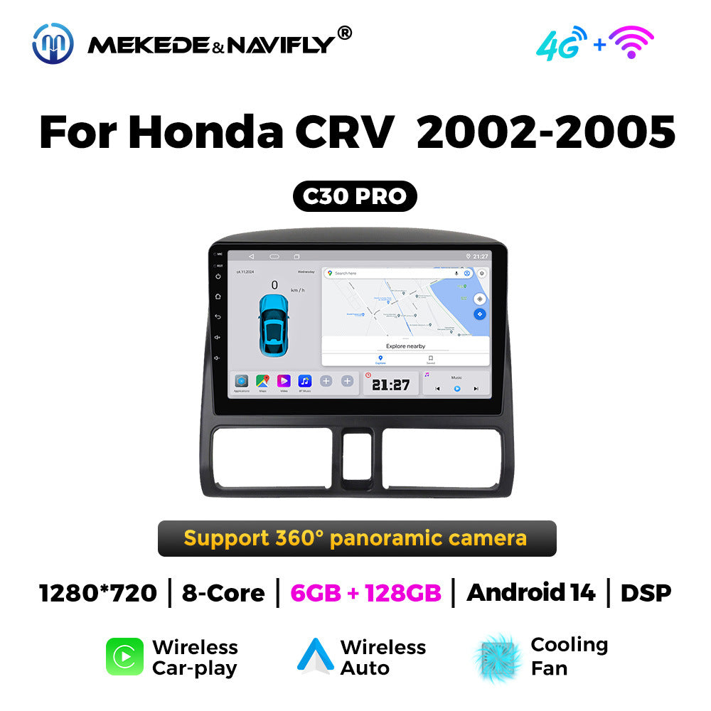 Applicable to Honda CRV 02-05 Android large screen central control car navigation radio screen