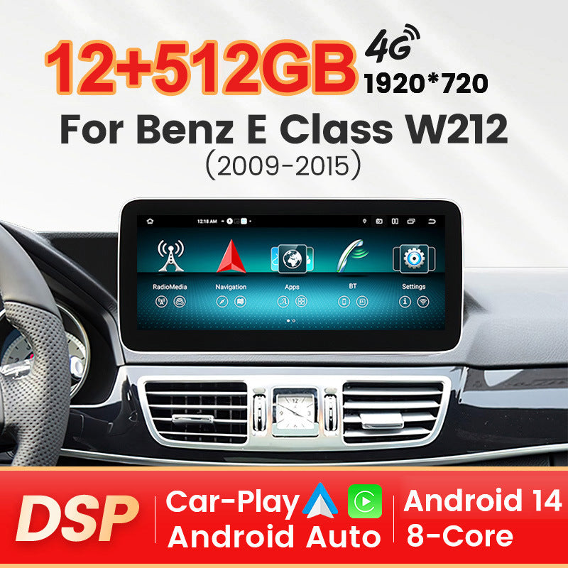 Applicable to Mercedes-Benz E-Class W212 2009-2015 Android large screen central control navigation car radio Carplay