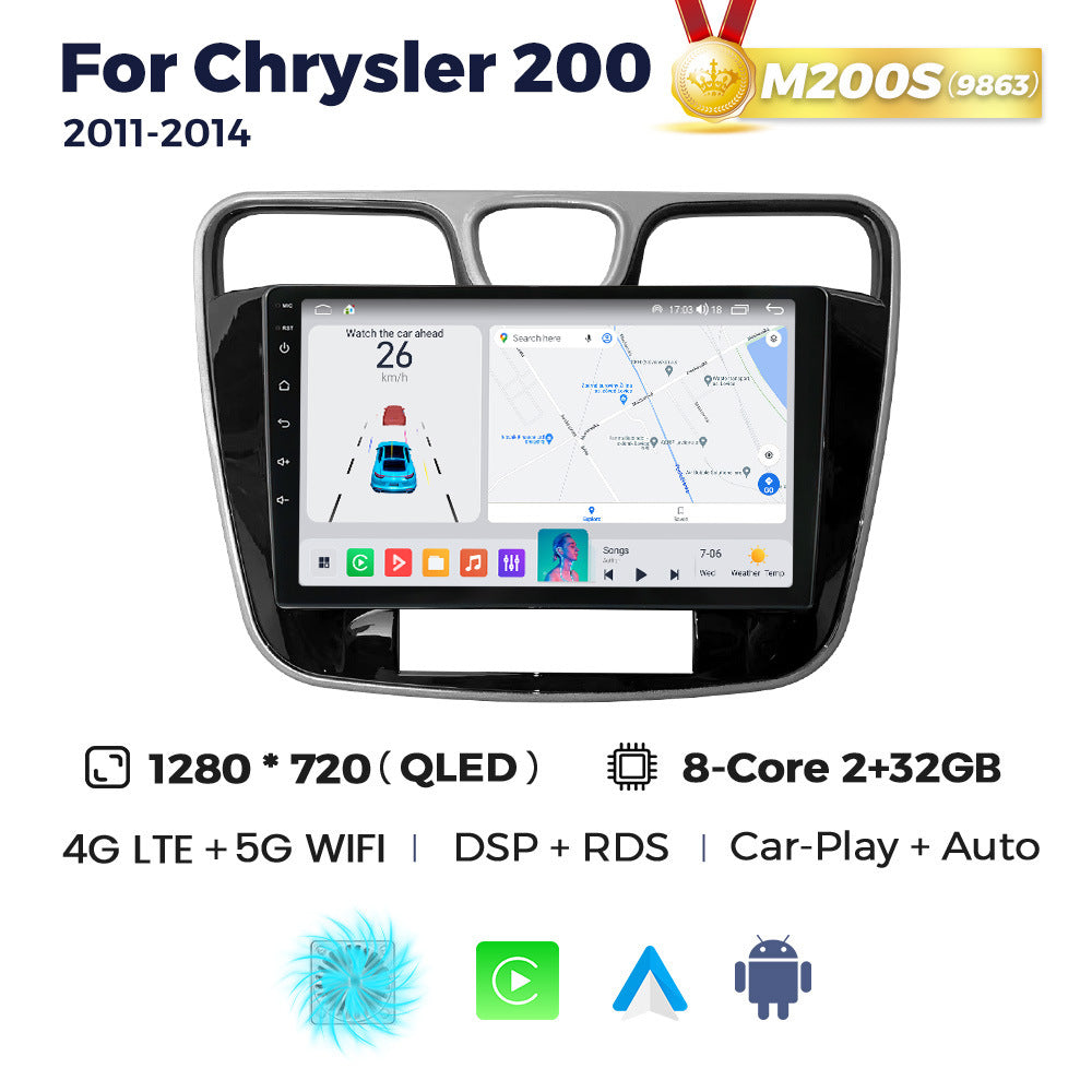 Suitable for chrysler 200 2011- 2014 dodge chrysler 200 large screen android car navigation