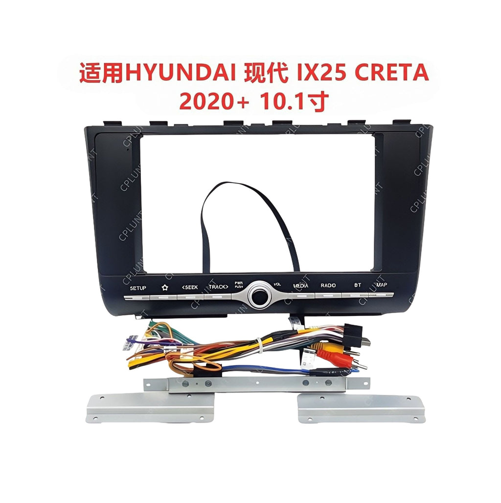 Central control android navigation dvd face frame suitable for 2020 hyundai ix25cretarestoration panel versatile frame