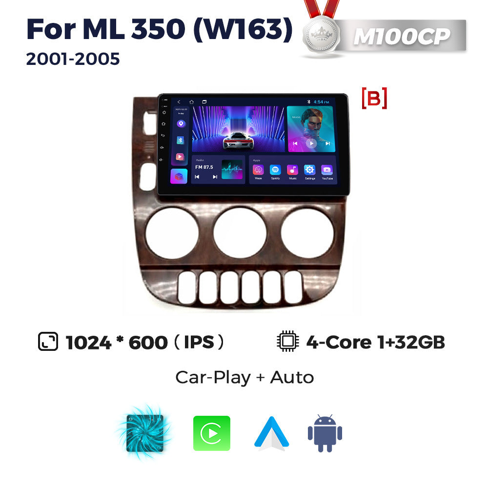 Suitable for 01-05 mercedes-benz ml320 benz ml350 car android large screen navigator wireless carplay