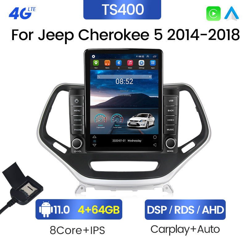 Cross-border wholesale supply of cherokee 5 jeep cherokee vertical screen car android navigation system smart player