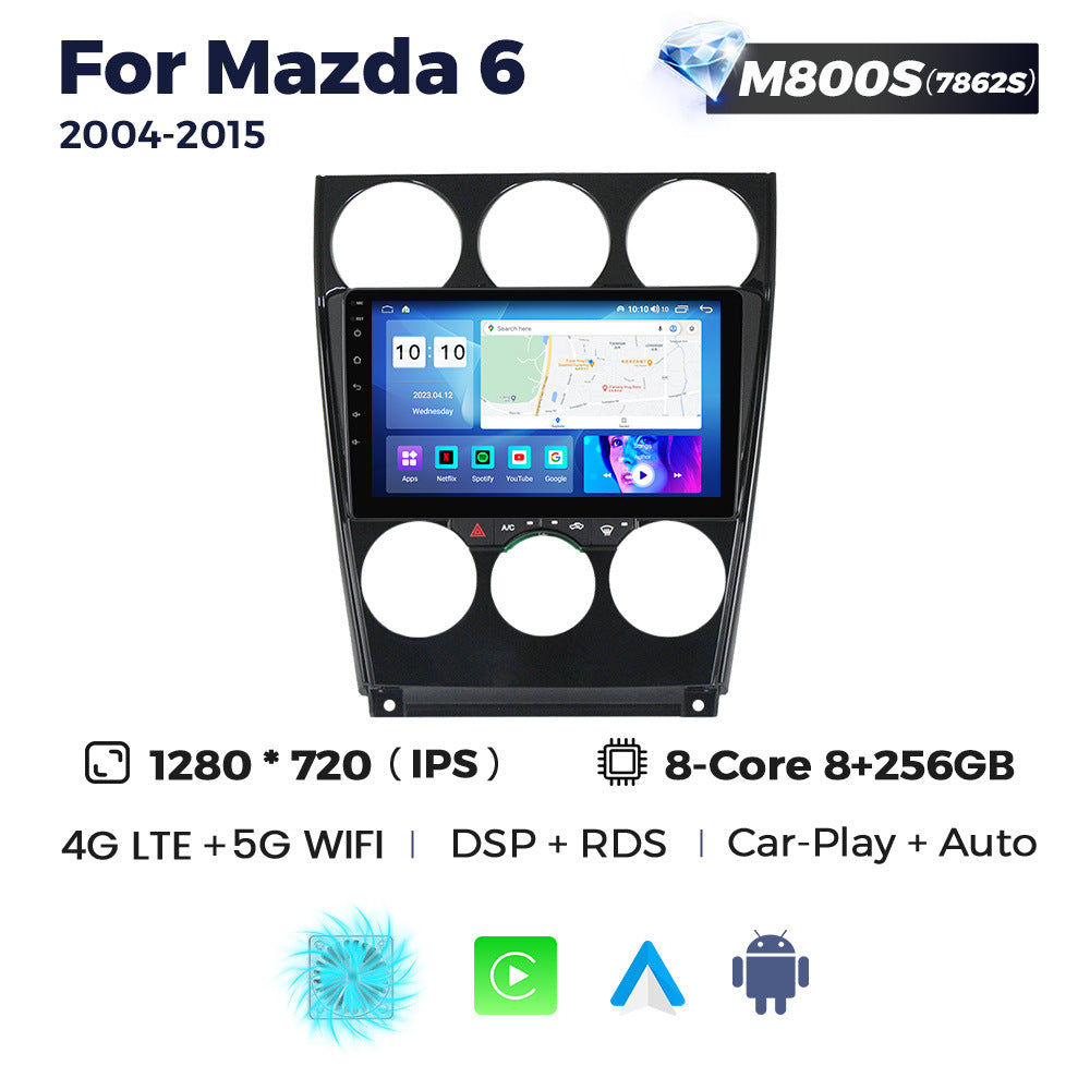Suitable for 04-15 mazda 6 mazda 6 car large screen android navigator wireless carplay