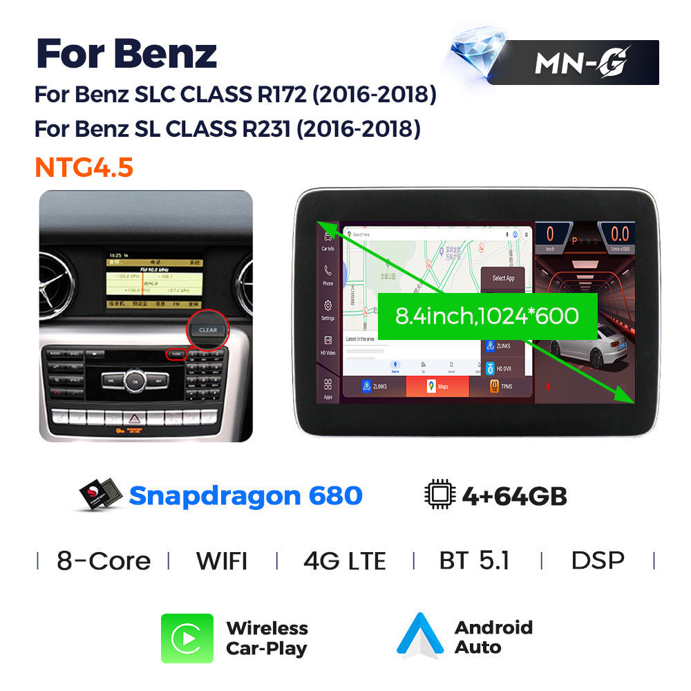 Suitable for benz slk r172 sl r231 2011-2015 mercedes-benz slk android car navigation