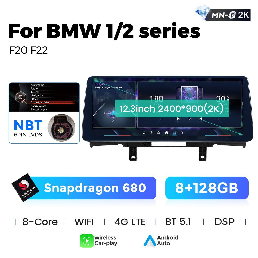 12.3 Applicable to BMW 1 Series F20 F22 2013-2017 Android Large Screen Central Control Car Navigation Carplay