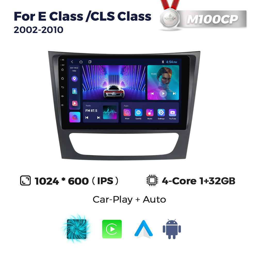 Applicable to Mercedes-Benz E-Class W211 02-10 Android large-screen central control car navigation radio screen 256G