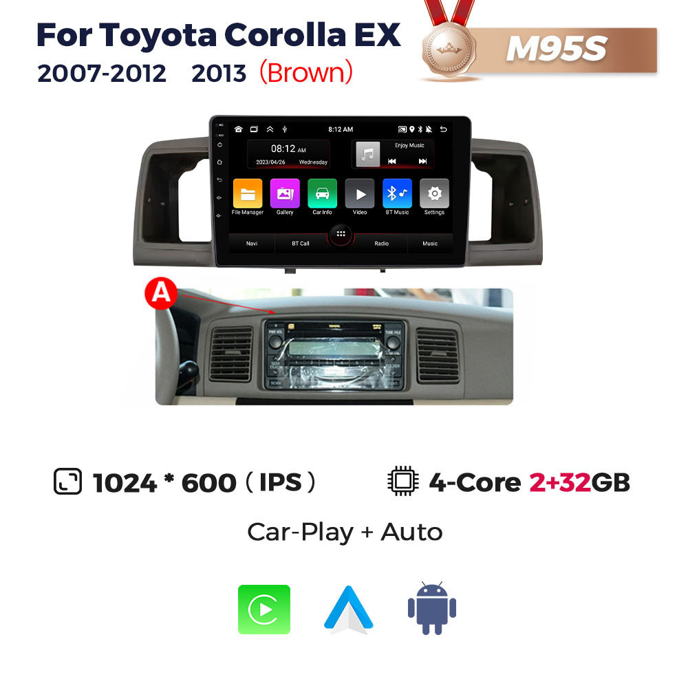 Suitable for toyota corolla ex 2007-2012 toyota corolla car android central control navigator