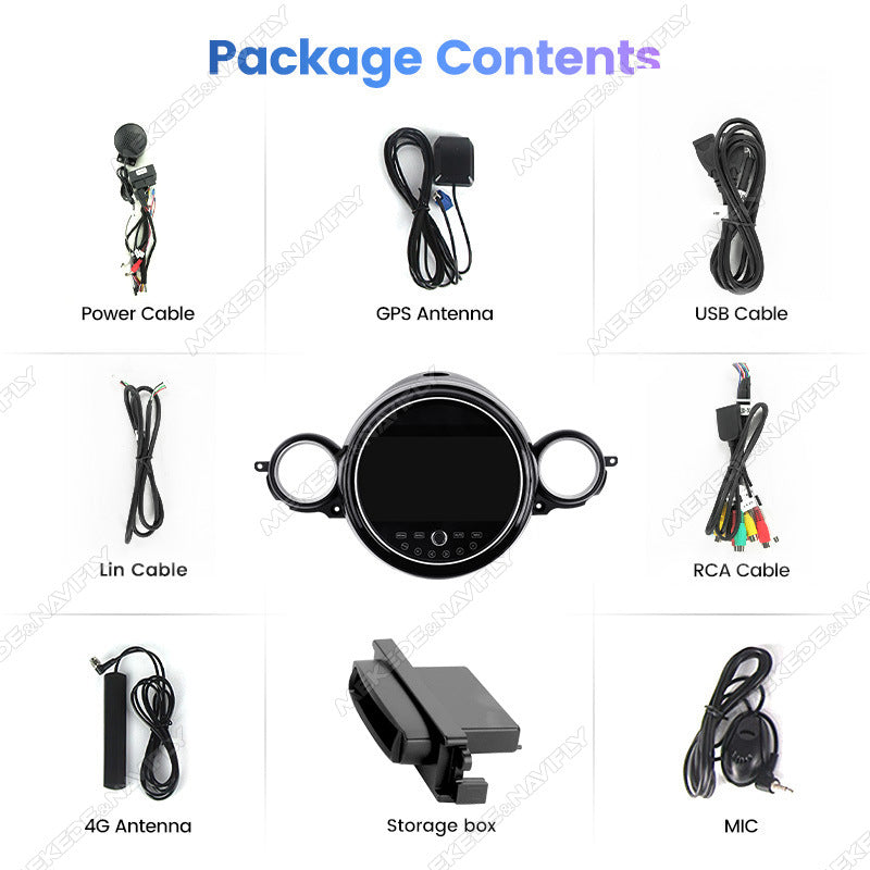 Applicable to BMW MINI 2007-2014 Android large screen central control car navigation Bluetooth Carplay