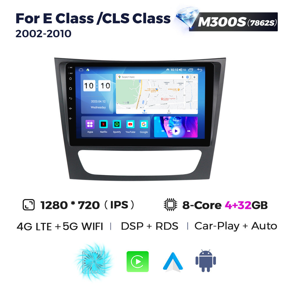 Applicable to Mercedes-Benz E-Class W211 02-10 Android large-screen central control car navigation radio screen 256G