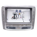 Versatile trim kit compatible with 2006-2012 lexus is - center console navigation dvd upgrade bezel