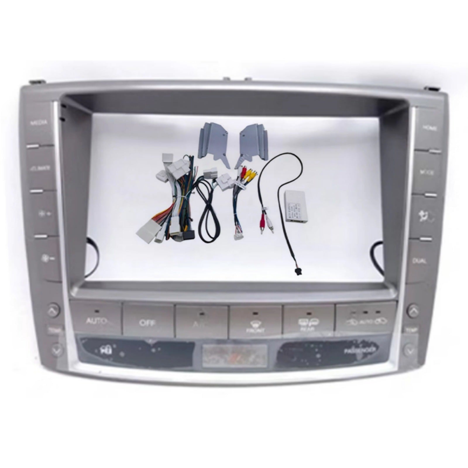 Versatile trim kit compatible with 2006-2012 lexus is - center console navigation dvd upgrade bezel