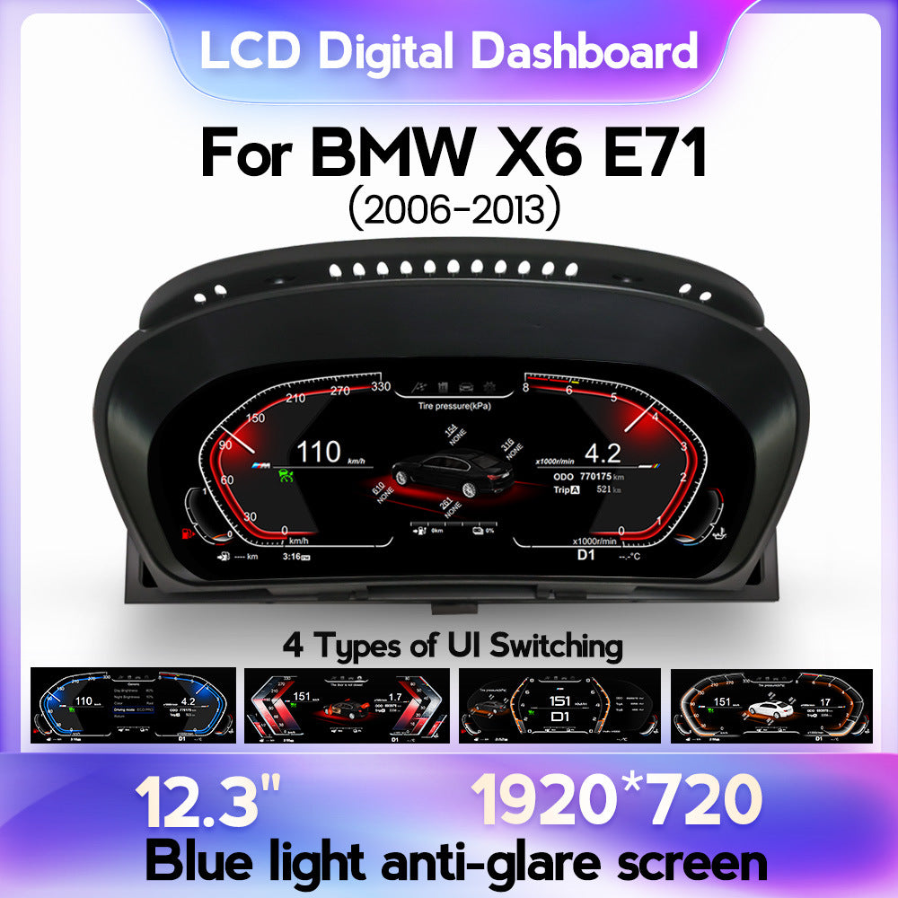 Suitable for bmw x6-e71 cic ccc 2006-2013 original car upgrade restoration lcd instrument display