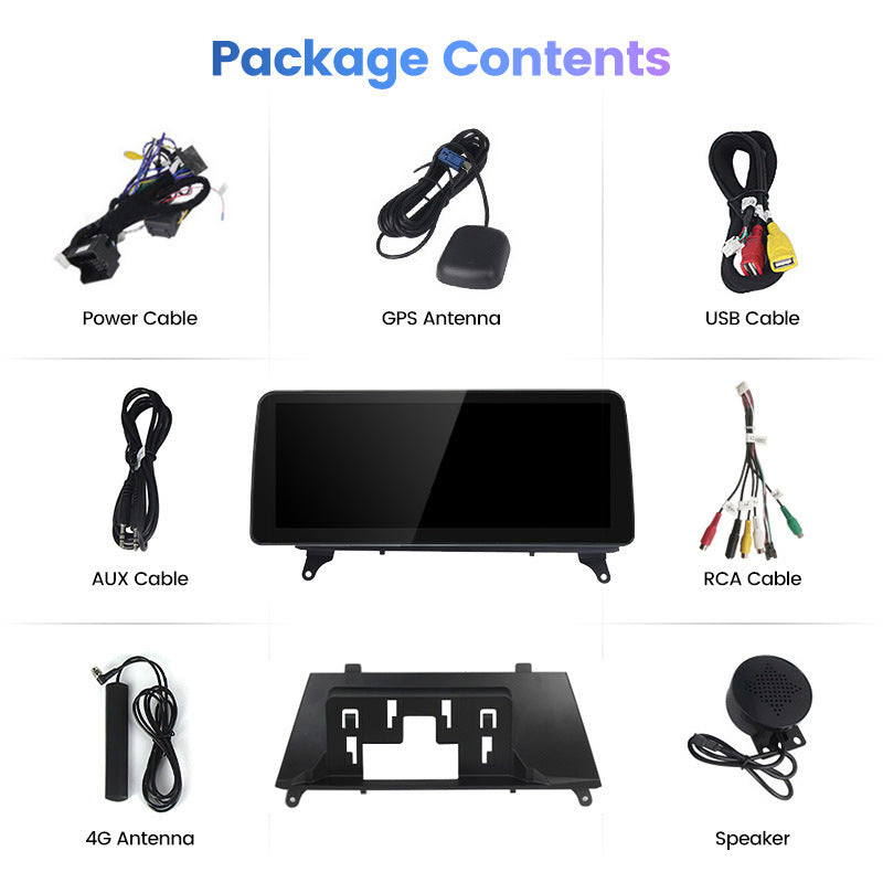 Suitable for 12.3inch bmw x5 e70/x6 e71 android large screen car navigation qualcomm 680 id8