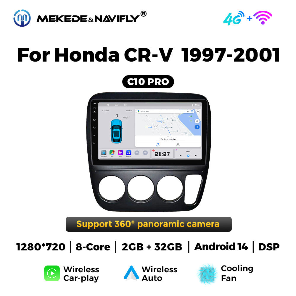 Applicable to Honda CRV 97-01 Android large-screen central control car navigation radio screen