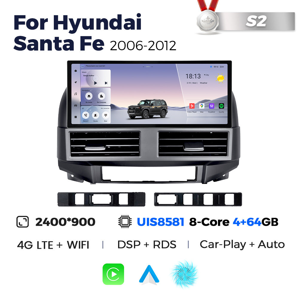 Suitable for hyundai santa fe 2006-2012 old santa fe 12.3inch android vertical screen navigator