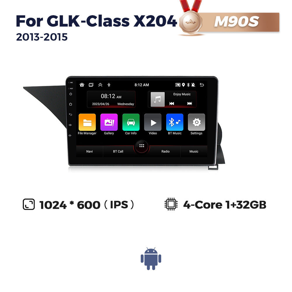 Compatible with the Mercedes-Benz GLK-class X204 2013-15 Android large screen central control in-car navigation radio screen