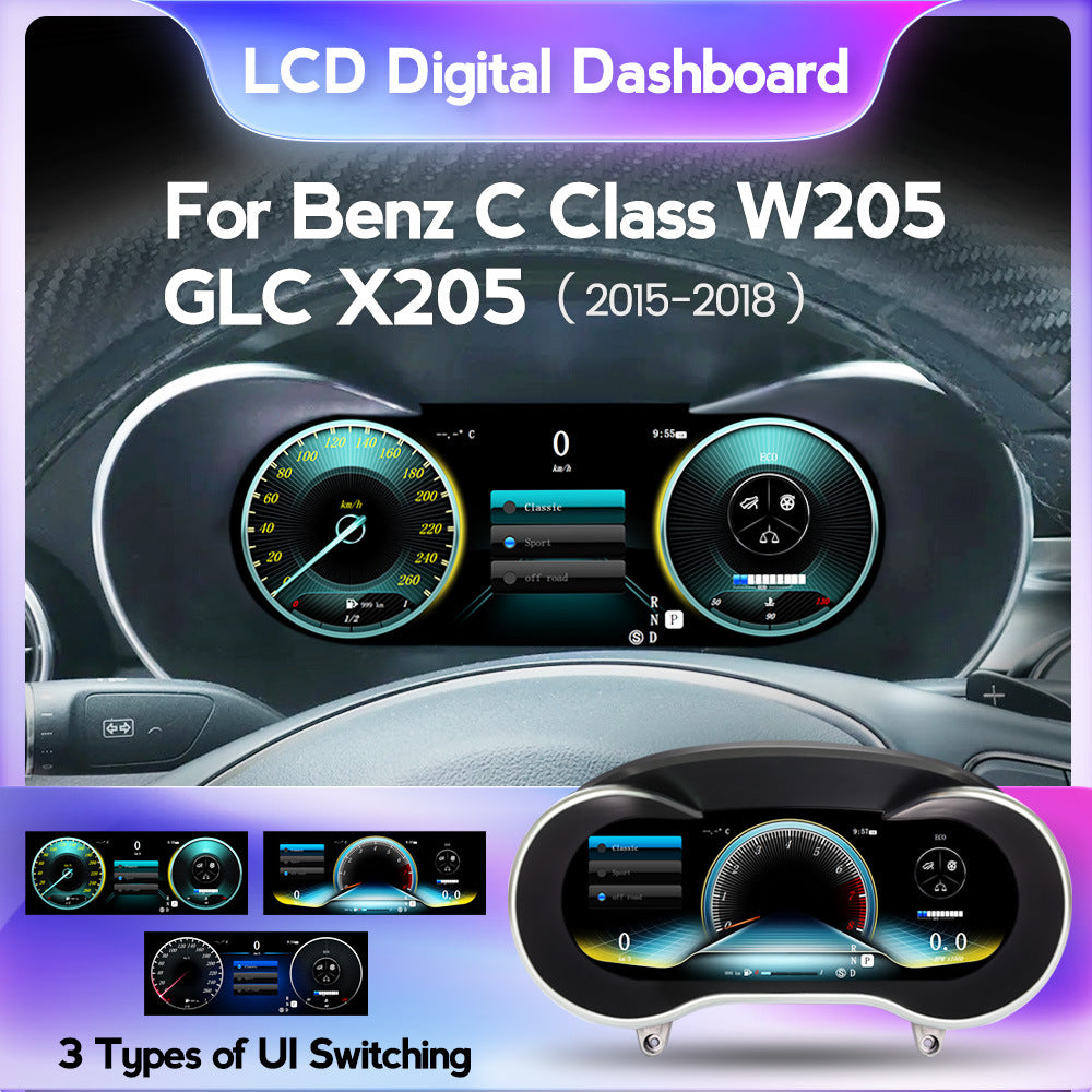 Suitable for benz c/glc w205 ntg5.0 2015-2018 mercedes-benz c lcd instrument display