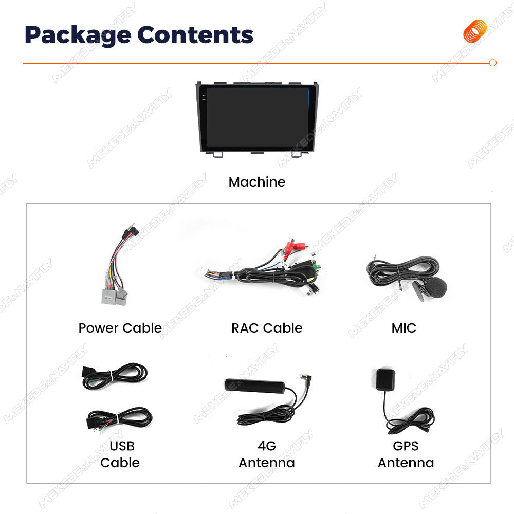 Applicable to Honda CRV 06-12 Android large screen central control car navigation radio screen Bluetooth Carplay