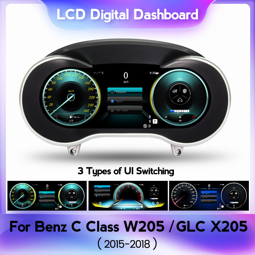 Suitable for benz c/glc w205 ntg5.0 2015-2018 mercedes-benz c lcd instrument display