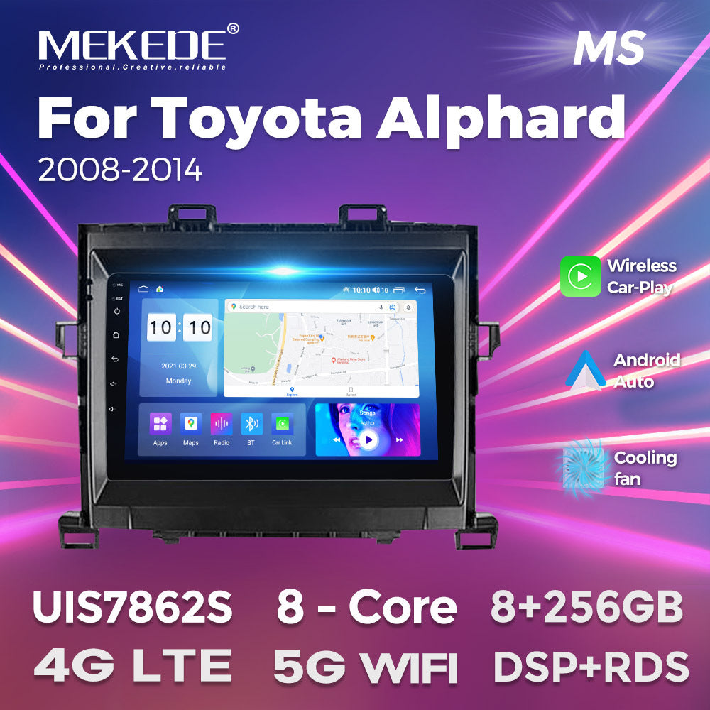 Suitable for toyota alphard 2008-2014 alfa car restoration android smart navigation motherboard