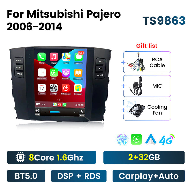 Suitable for mitsubishi pajero v97 v93 mitsubishi pajero car vertical screen android navigator