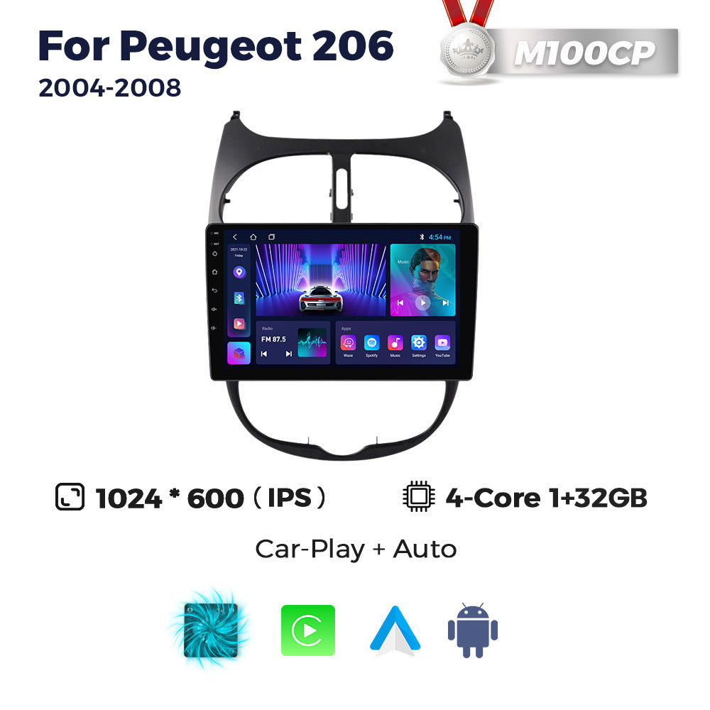 Suitable for citroen c2 04-08 peugeot 206 peugeot206 android central control car navigation system