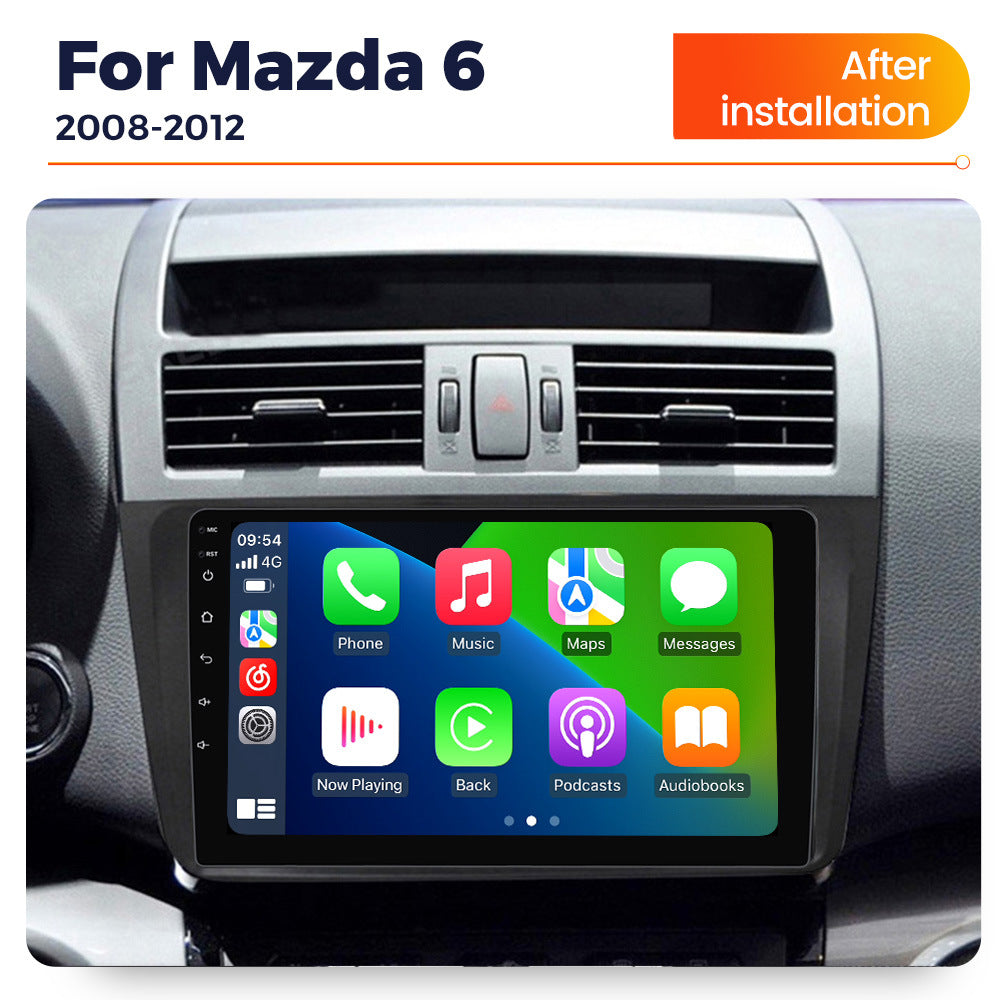 Suitable for 08-12 mazda 6 ruiyi mazda6 android car central control navigator wireless carplay
