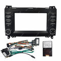 Versatile trim frame kit compatible with benz a-class, b-class, and b200 models - center console navigation panel frame, radio modification panel