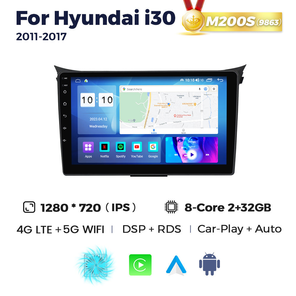 Suitable for modern HYUNDAI I30 11-17 Android large screen central control navigation radio 8 + 256G