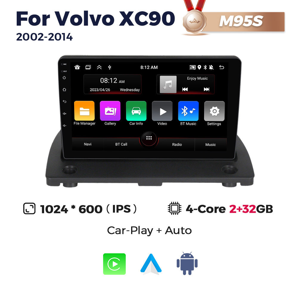 Compatible with Volvo XC90 2002-2014 Android Large-Screen Central Control Navigation Radio 8+256G