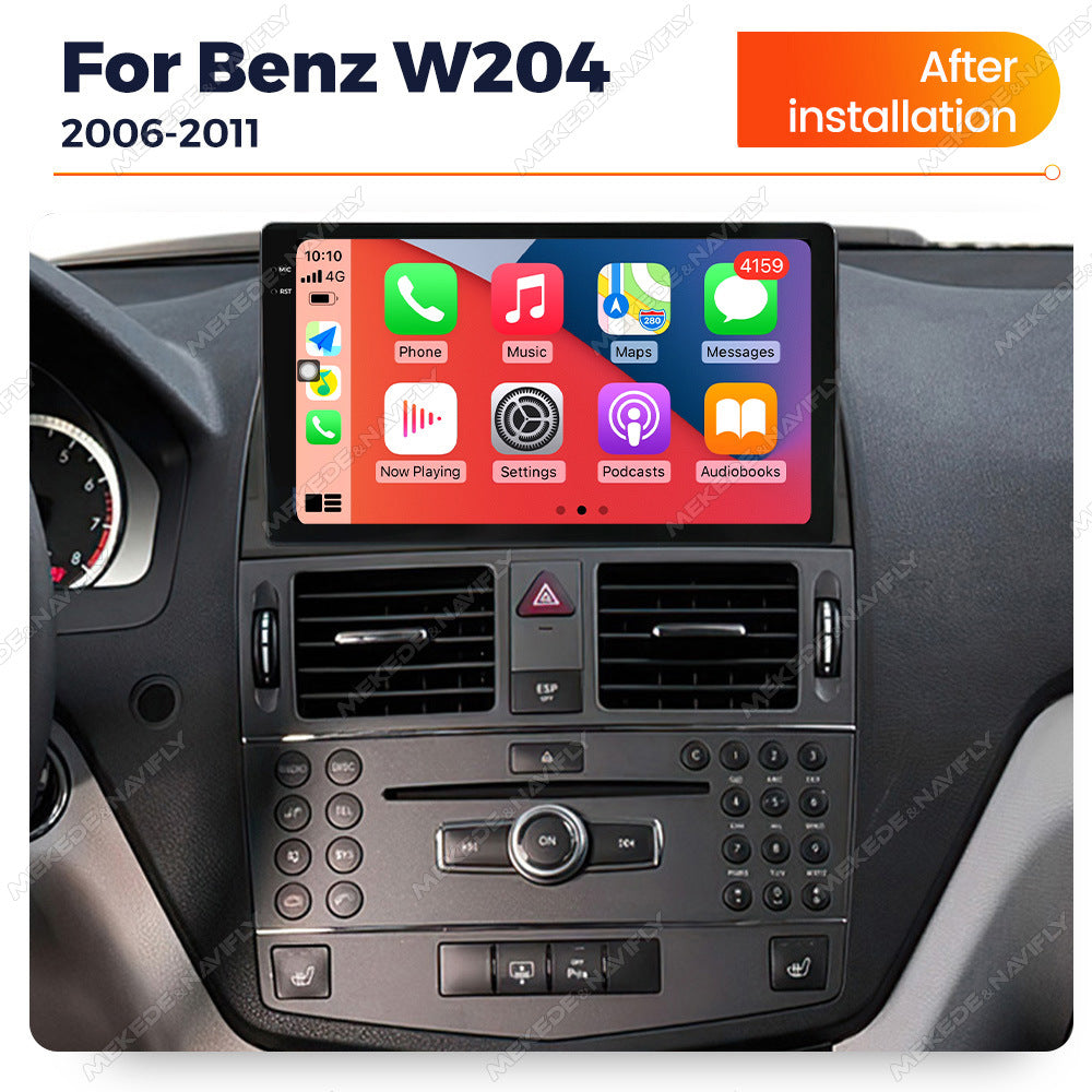 Applicable to Mercedes-Benz C-Class W204 2006-2011 Android large-screen central control car navigation radio screen