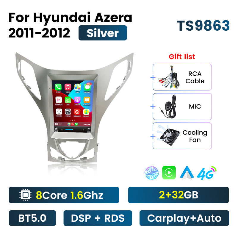 Suitable for 2011 hyundai azera vertical screen android car navigation carplay