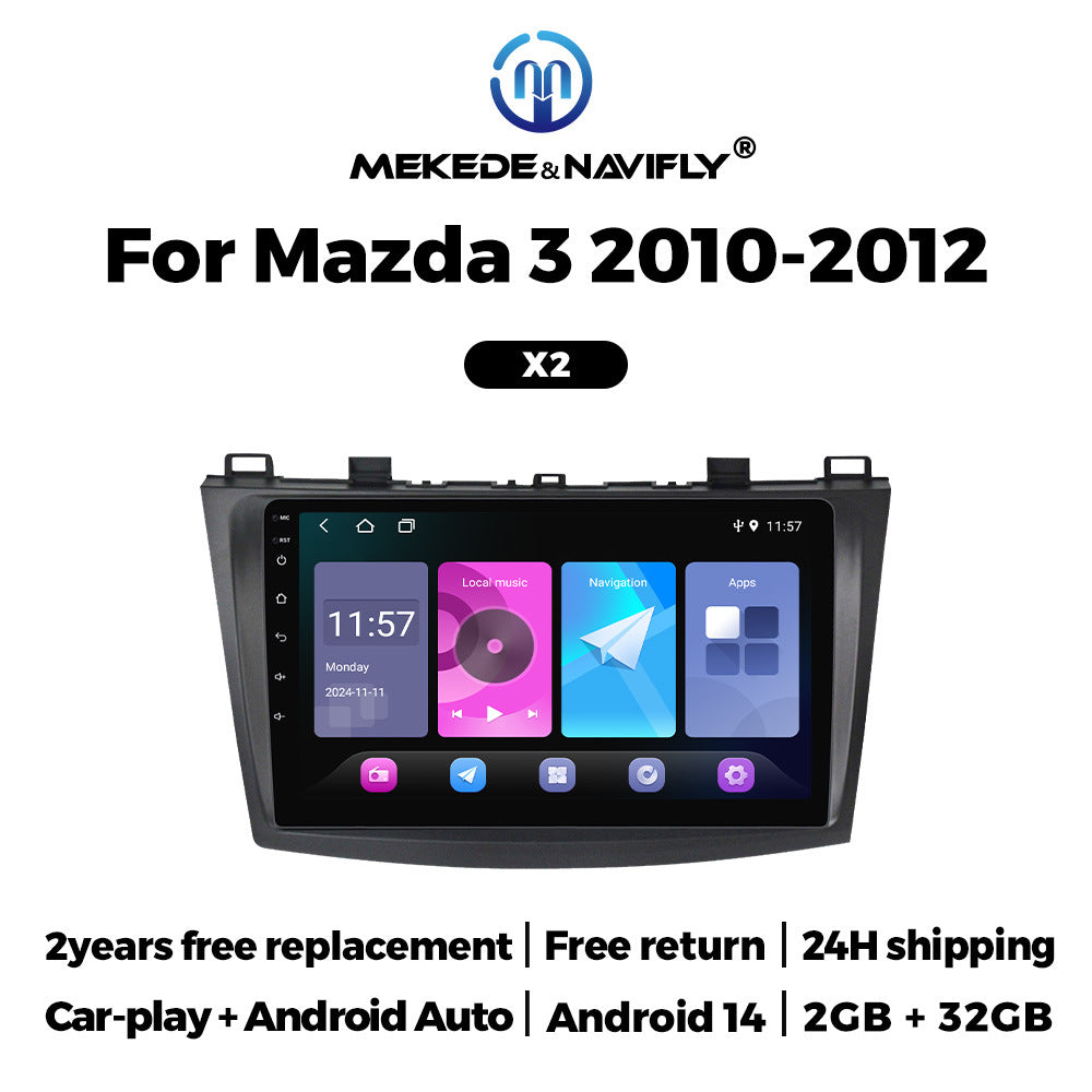 For Mazda 3 2010-2012 Android Car GPS Navigation MP5 Bluetooth Player Carplay