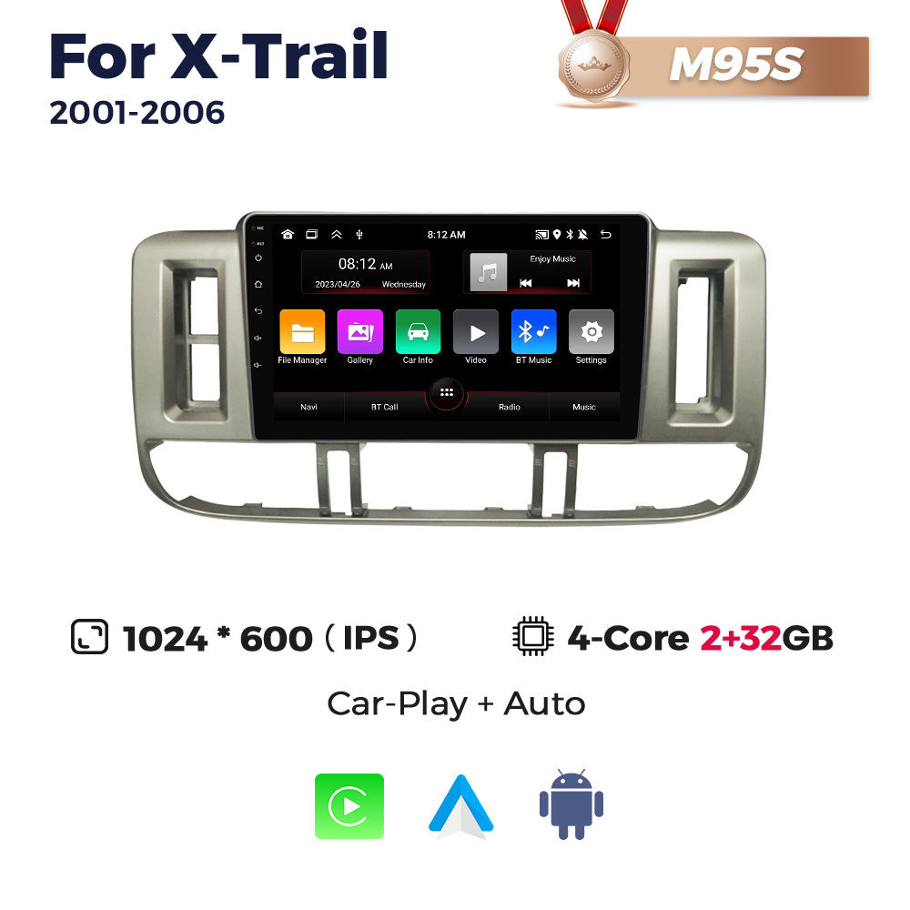 Suitable for nissan x-trail 2001-2006 nissan x-trail car android navigator carplay