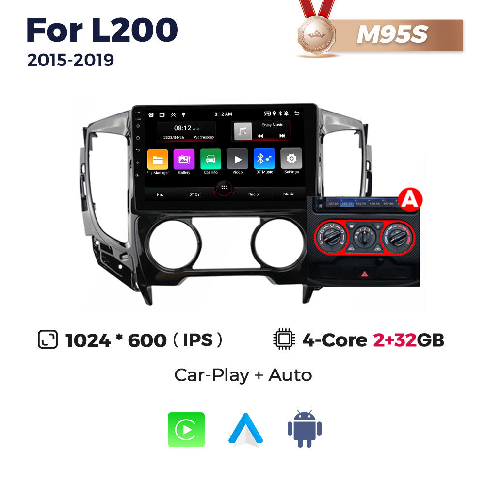 Suitable for mitsubishi l200 2015-2019 triton android car large screen central control navigator