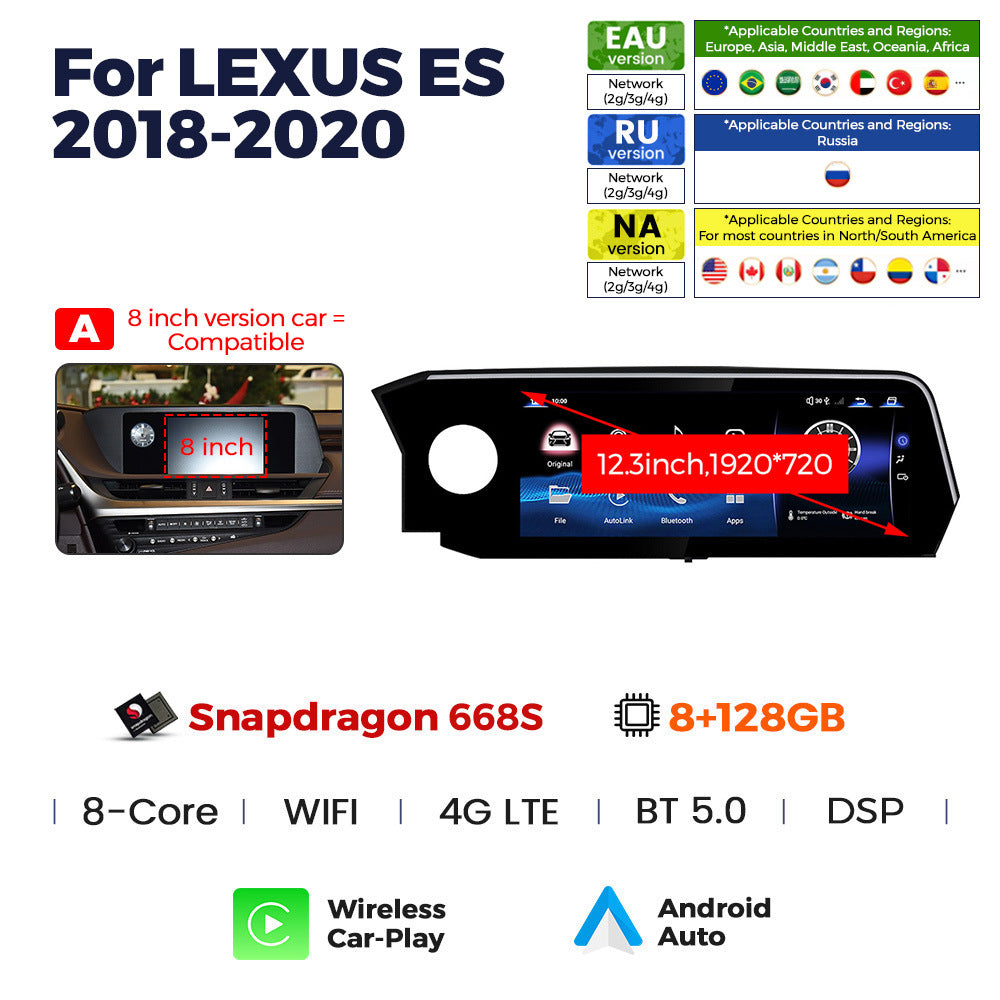 Suitable for lexus es 2018-2020 lexus es new arrival original car upgraded large screen android navigator