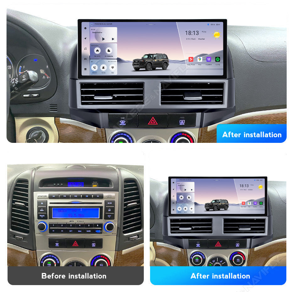 Suitable for hyundai santa fe 2006-2012 old santa fe 12.3inch android vertical screen navigator