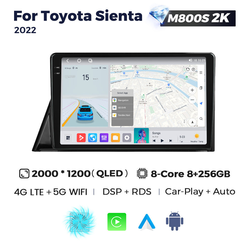 Suitable for toyota sienta 2022 rhd toyota senna right-hand drive android car navigator