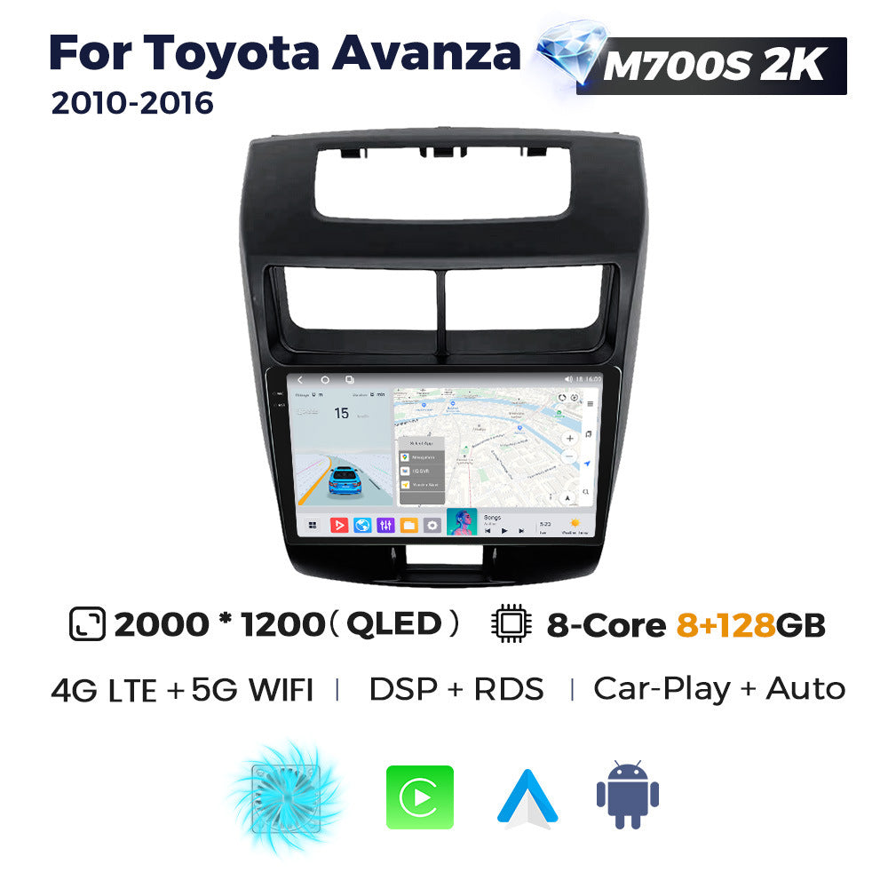 Compatible with Toyota Avanza 2010-2016 Android large-screen central control navigation radio, Bluetooth CarPlay