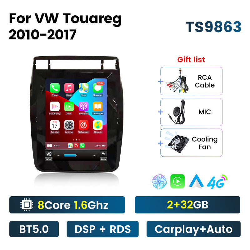 Suitable for vw touareg 2010-2017 volkswagen touareg 9.7inch vertical screen android smart car navigation